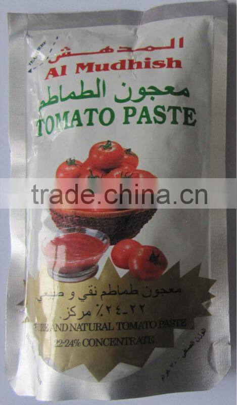 100% nature tomato paste in 70g