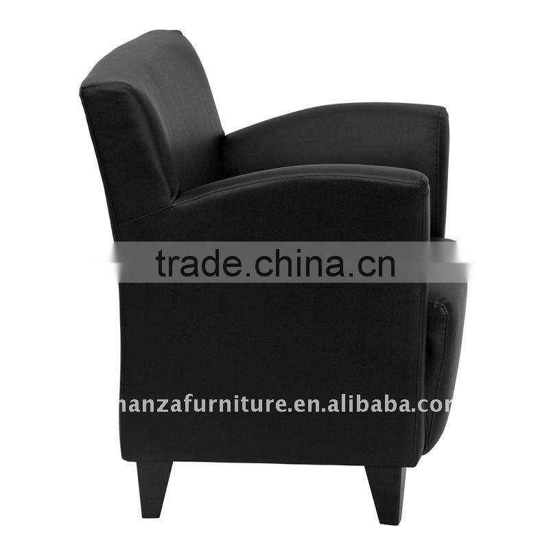 modern leather armchair