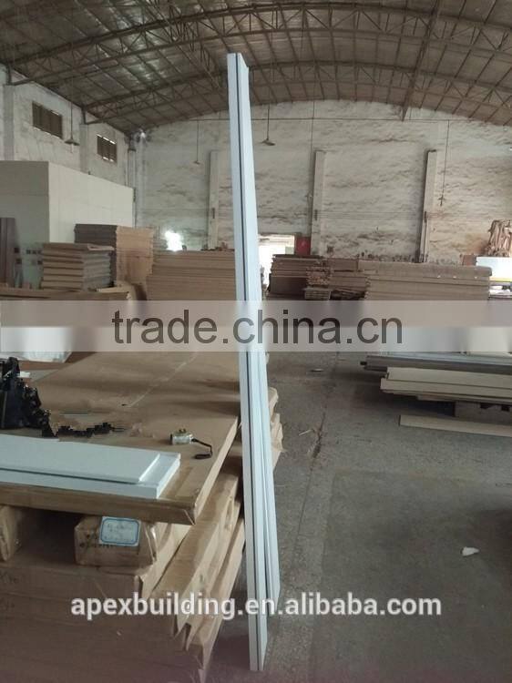 White primed PVC door panel veneer door flush doors design