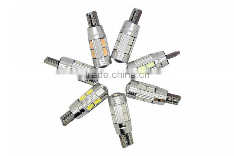 Wholesale led auto light red/green/yellow/pink/blue/ice blue 12V W5W 194 147 152 T10 led car light