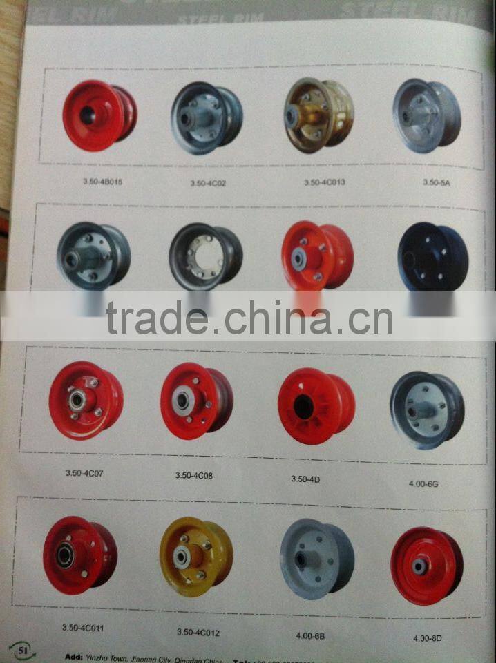 High Quality manufacturer metal rims 6"