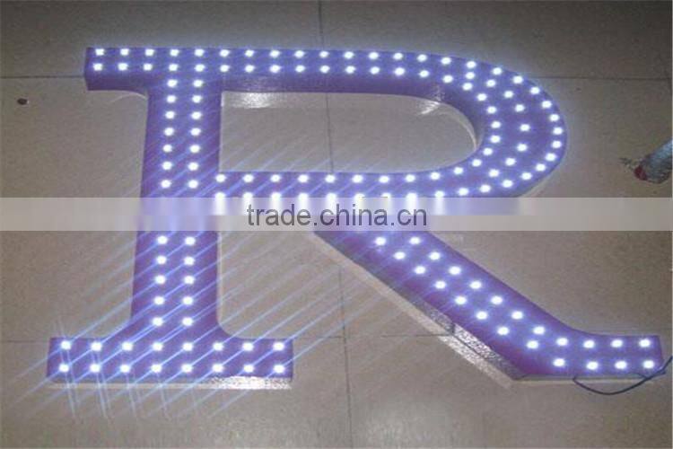 High technology punching holes exposed public place signs