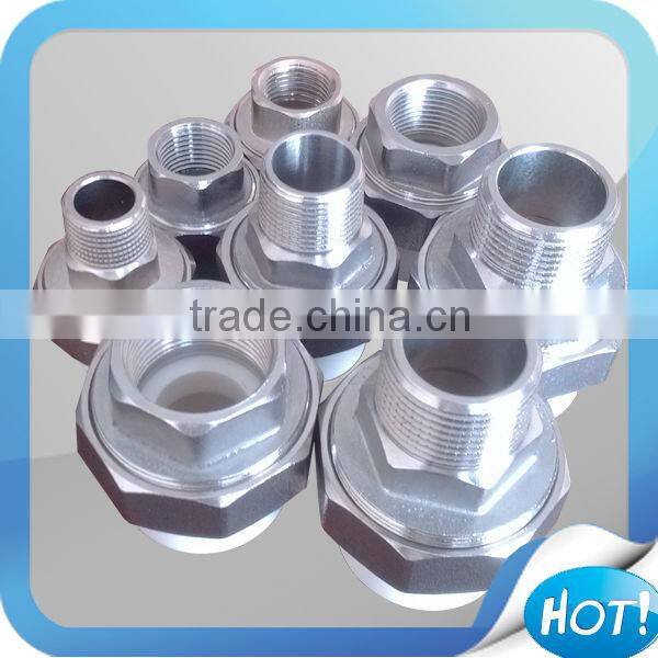 stainless steel union ppr union factory price pipe fitting rotary union coupling pipe union ppr union DN stainless union