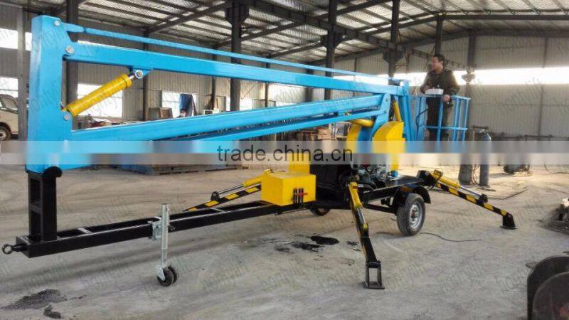 12mChinese High Quality Factory outlets trailer mounted boom