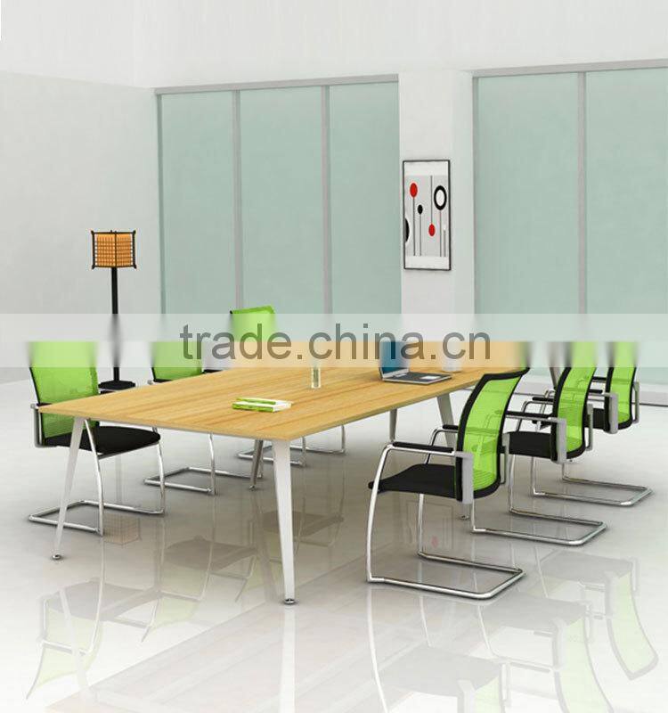 Durable Melamine Board Meeting Table Modern Design rectangular conference table