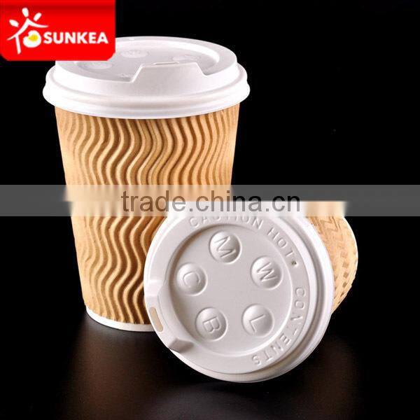 High-quality 12oz black buttoned plastic lids for hot cups or coffee cups