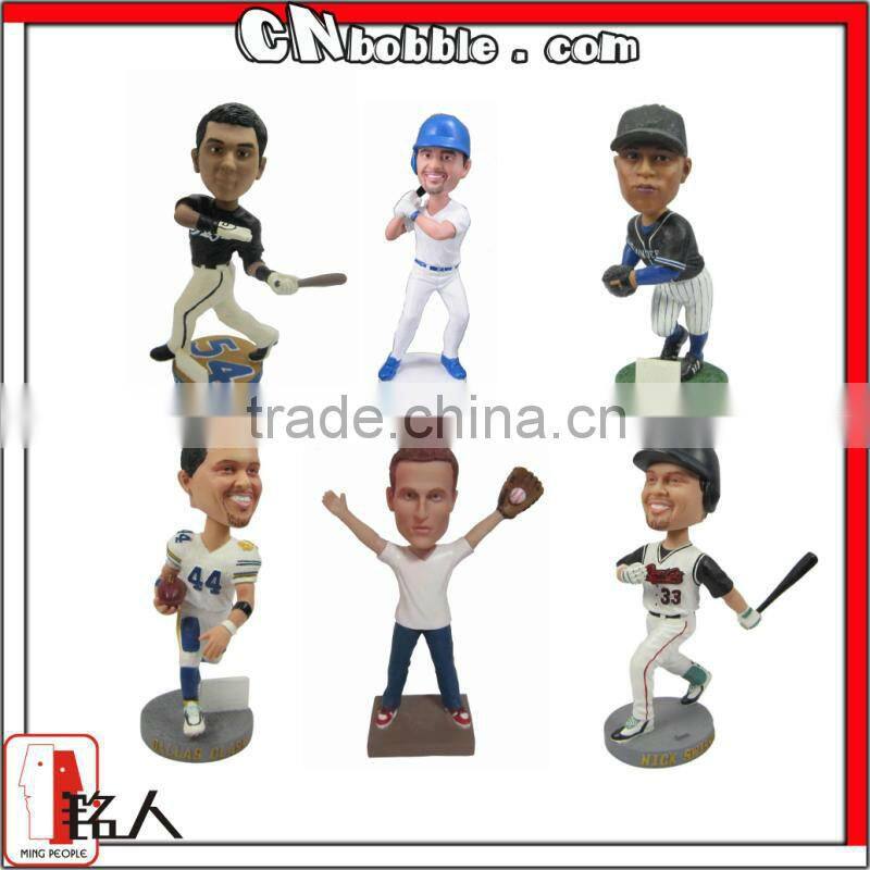 polyresin baseball player bobblehead