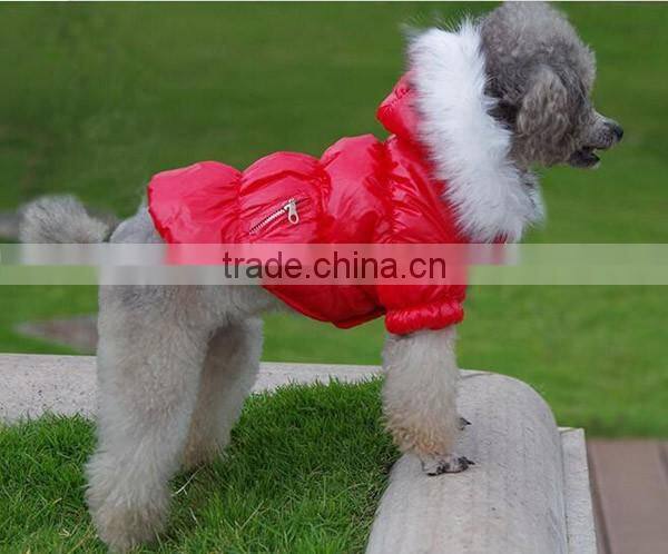 Adorable Hot Red Cotton Fleece Pet Clothes for dogs