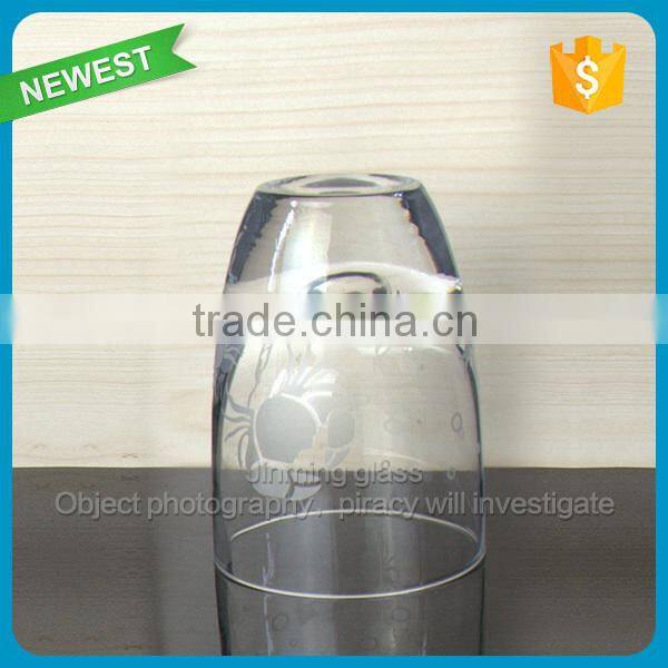 Hot sale thick bottom wine glass cup wholesale egg shape wine tumbler customed logo wine glass cup