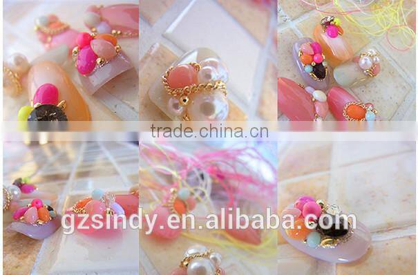 3D Nail Art Resins Nail Decorations DIY Glitter Charm Care Nail Tools 4mm Candy Color Resin Stone ZX:TG539