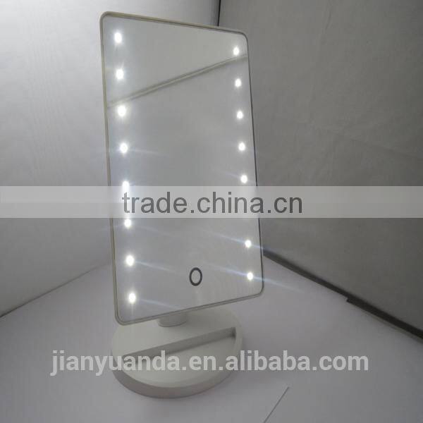 makeup mirror stand promotional gift / mini makeup compact mirror / makeup mirror magnifying with light