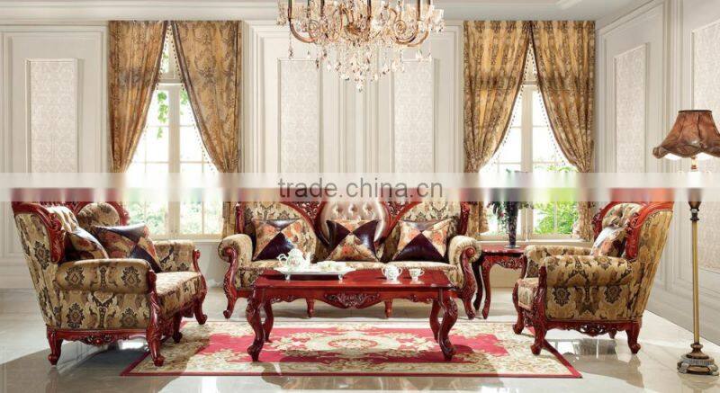 2015 Hot Sale Classic Brown PU Leather 1+2+3 Seater Sofa GZH8862#