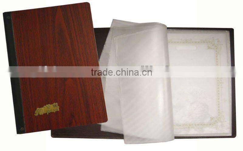 A4 wood menu holder