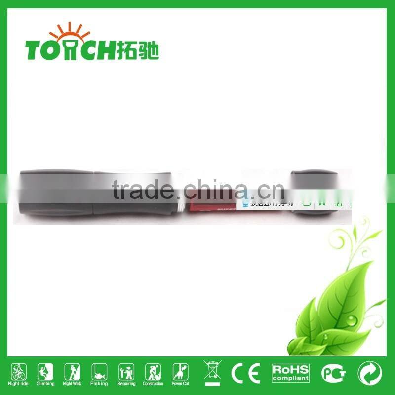 Factory Wholesale Mini Portable Aluminum Slim 1.5v AA Battery Torch Flashlight