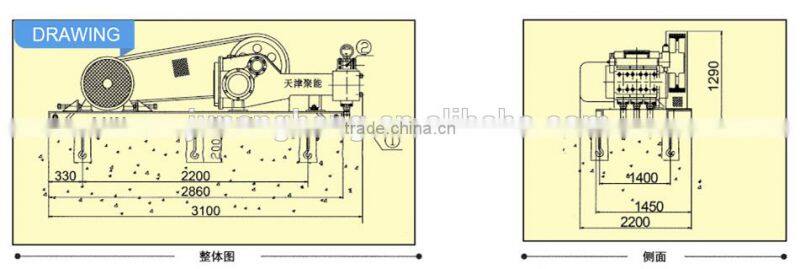 High Pressure water injection machine for oil fild