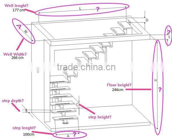 stainless steel helical staircase