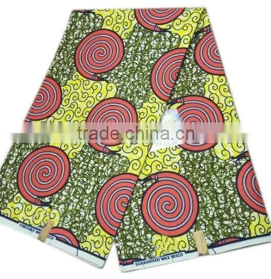 2015 colorful Guangdong supplier beautiful round balls pattern fabric african real wax design