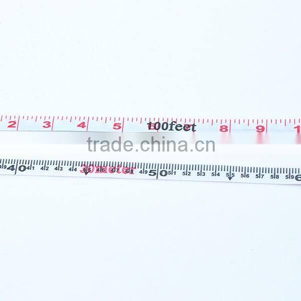 Long Distance Green ABS Case Fiberglass Tape Round Retractable 10 Meter Tape Measure With Hand Crank