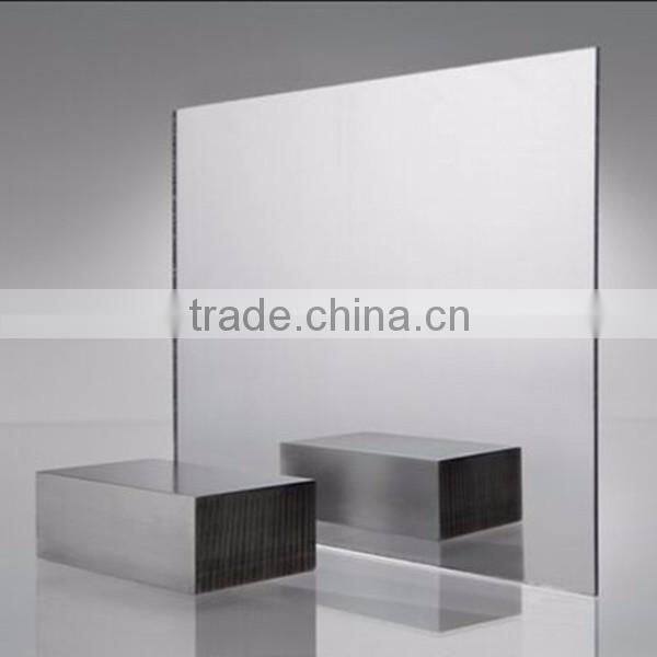 Standing silver mirror glass