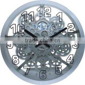 Moving Gear wall Clock, round Clock Decorative Clock