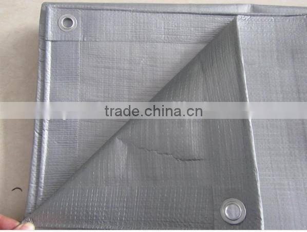 Make-to-order PE Tarp fabric wholesale tarpaulin with eyelet Striped Tarpaulin