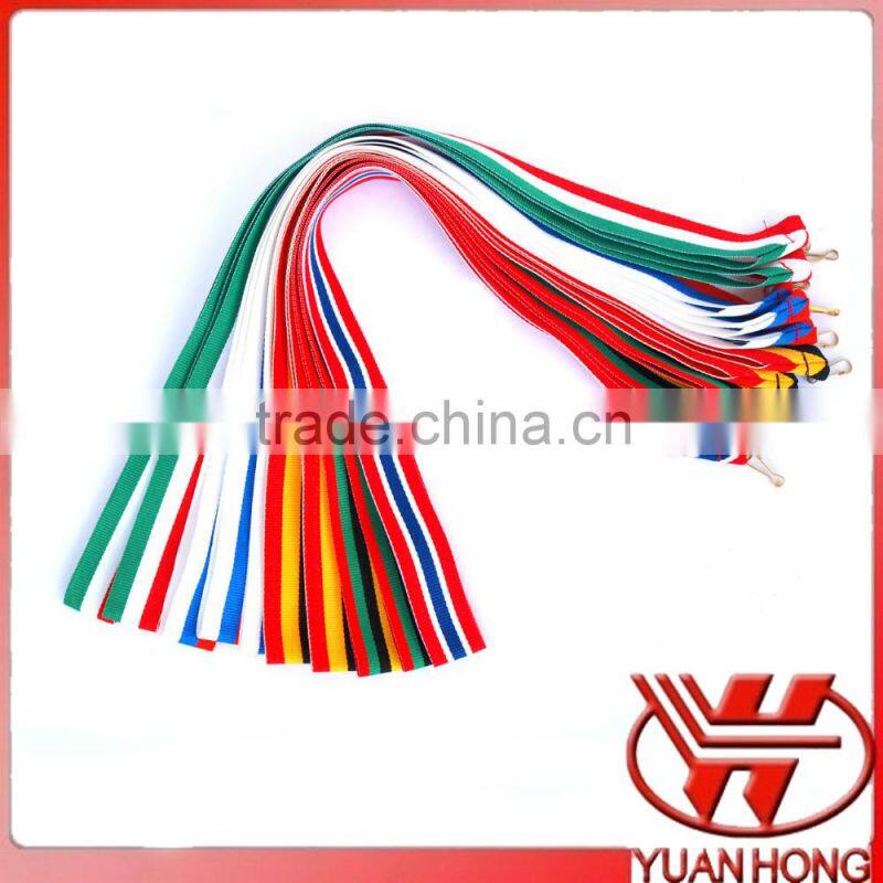 multi colour lanyards/ribbon for medal/medal lanyards custom