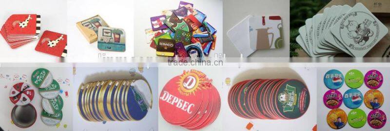 Hot sale absorbent cardboard blank coaster custom coasters