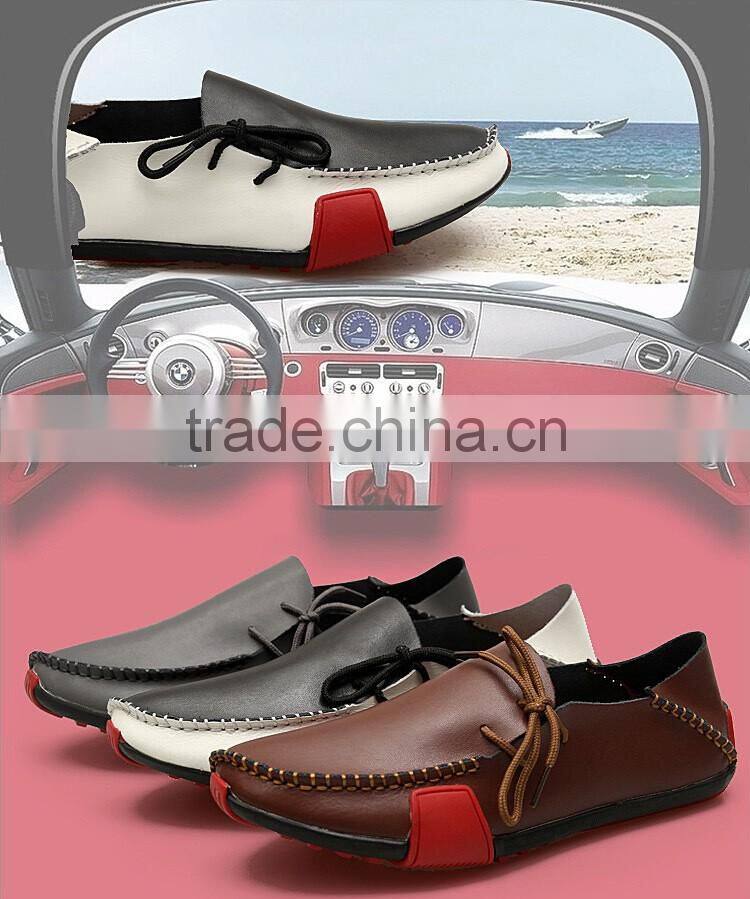 European New Genuine Leather Casual Loafer Driving Italian Shoes Men