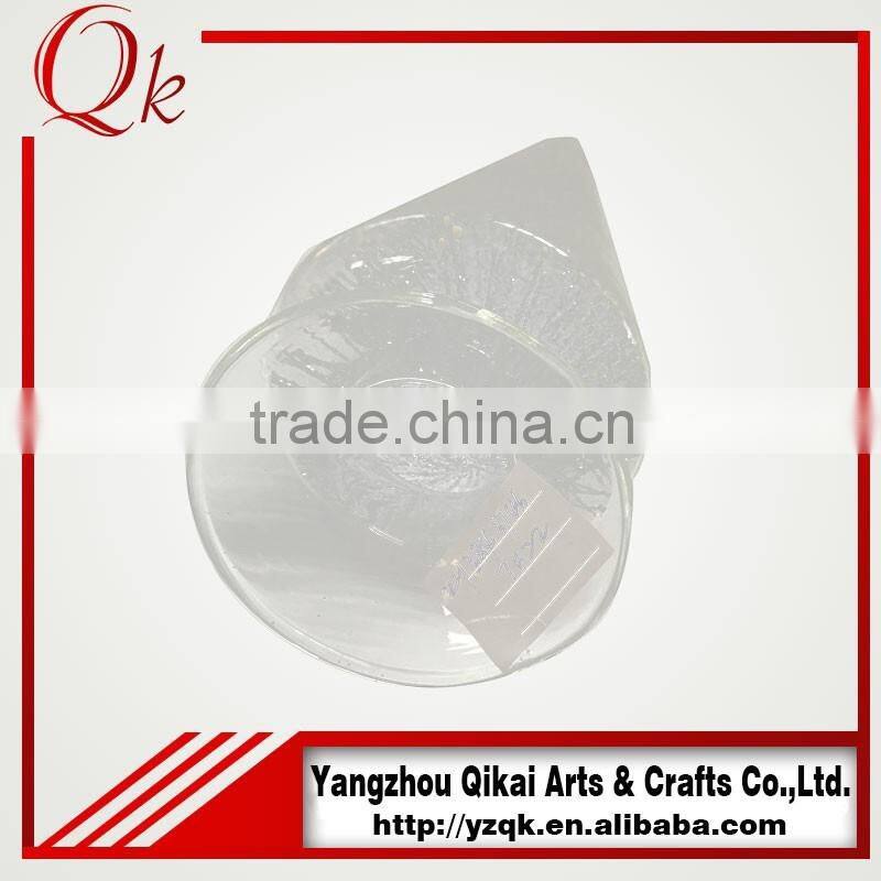 Customized design glass christmas tree with factory outlet price