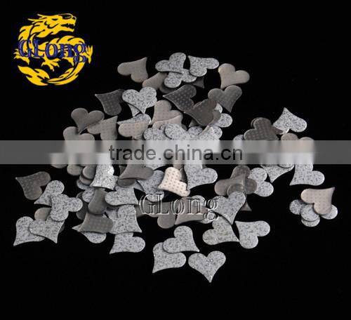 10*10mm Hot Fix Nailhead Heart-Shaped Aluminum With Irregular Spots DIY For Bag Shoe Phone Case Garment #GT105A-10P(Mix-s)