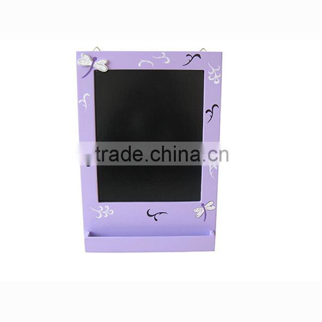Cute purple chalk board MINI chalk board for kids, hanging chalk board