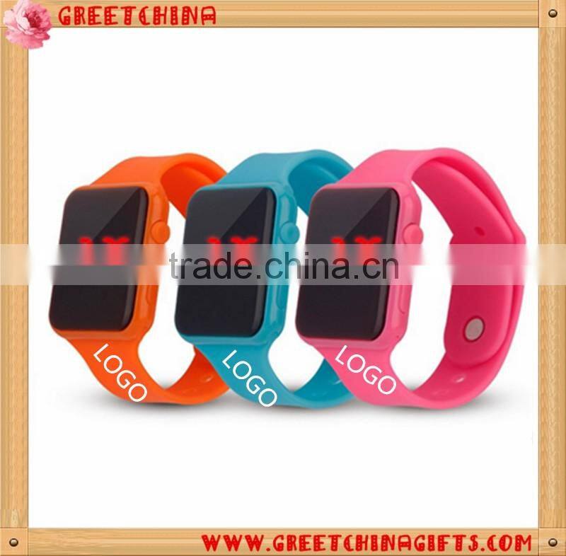 Sports modern colorful silicone wrist watch