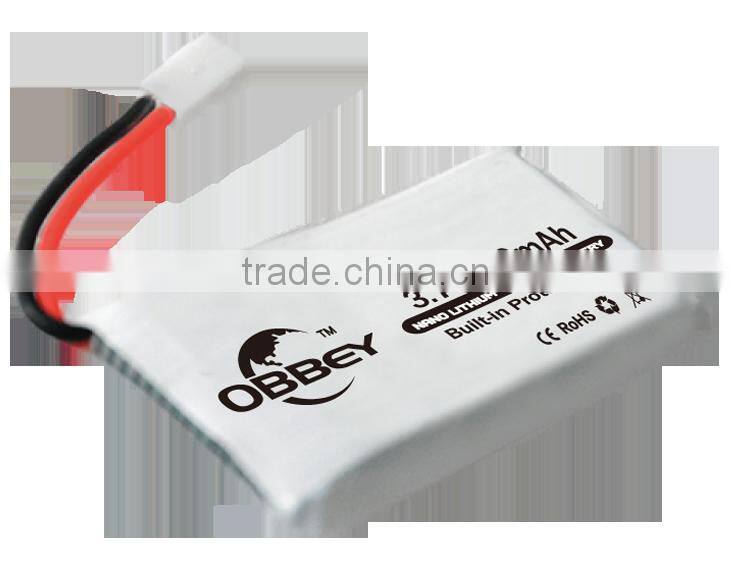 Wholesale 600 mah lithium polymer battery 3.7v for RC hobby