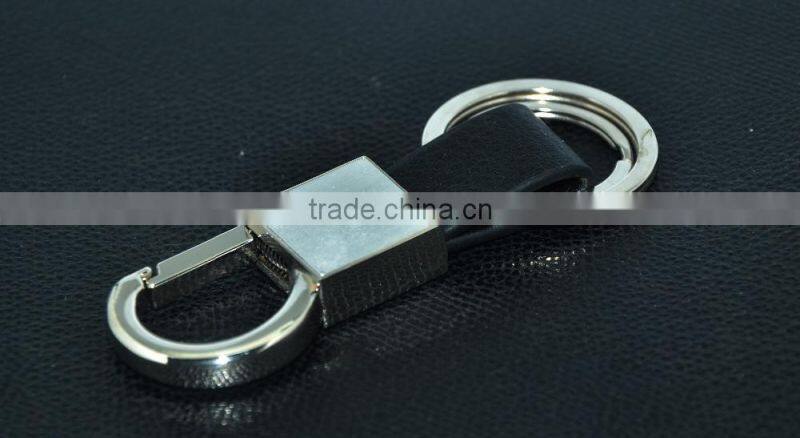 Custom keychain and custom metal keychain and leather keychain with 2 rings