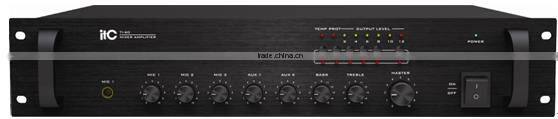 ITC TI-60 Series Cost Effective PA System 5 Zone Mixer Amplifier