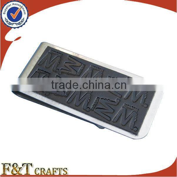hot sales metal blank stainless steel money clip with laser engraved logo