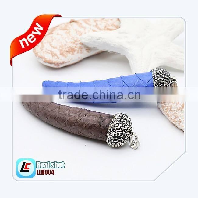 leather cord jewelry necklaces with Geometric Pendant for women