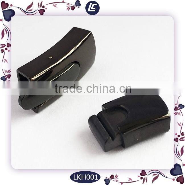c-shaped stainless steel clasps for leather bracelets closure