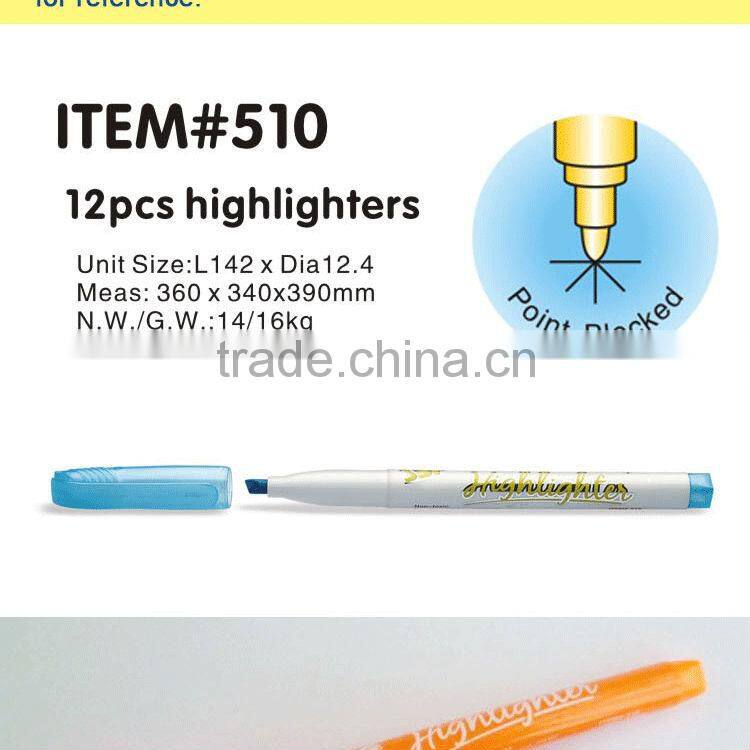 Thin fluorescent highlighter marker item 510
