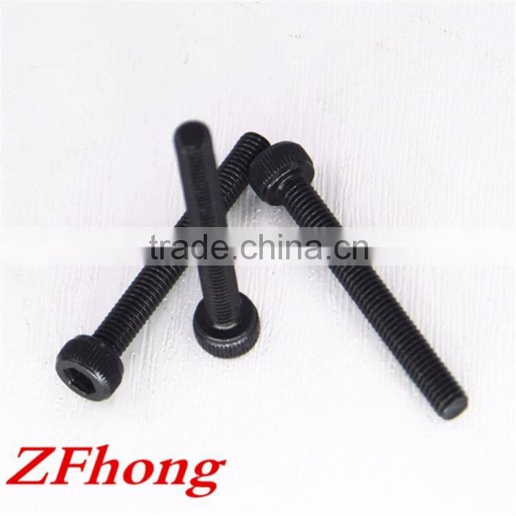 M1.4 - M20 12.9 grade high strength carbon steel black oxide cap head hex socket machine screw