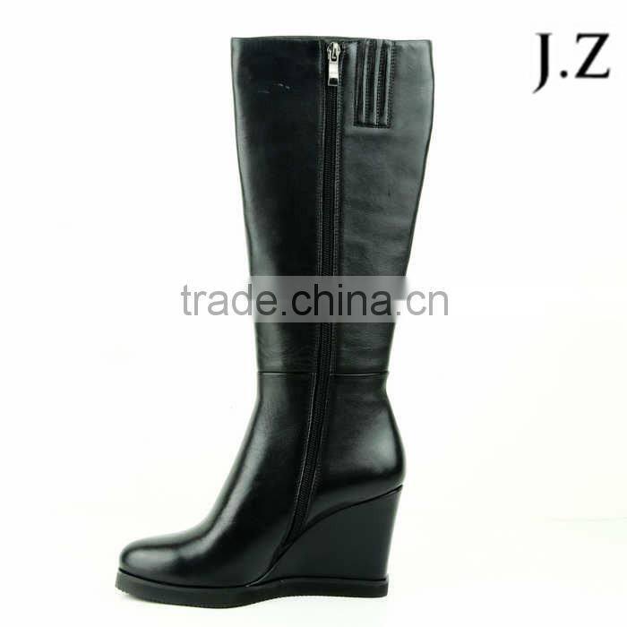 OB45 velcro winter leather upper boots fishing cow print boots for women winter collection