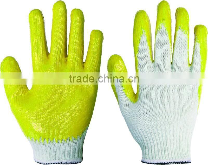 factory sales flat latex coated gloves