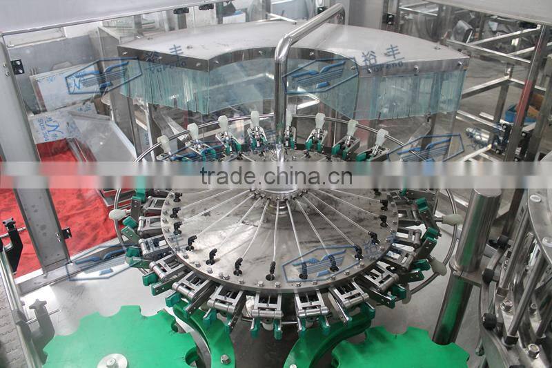 Juice bottling line with aluminum cap