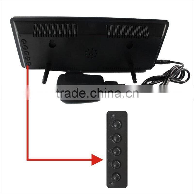 green color led number clock