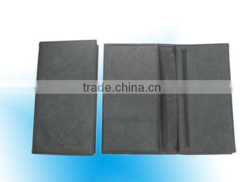 fashional high quality cow Leather passport holder/leather name card holder/leather cheque holder