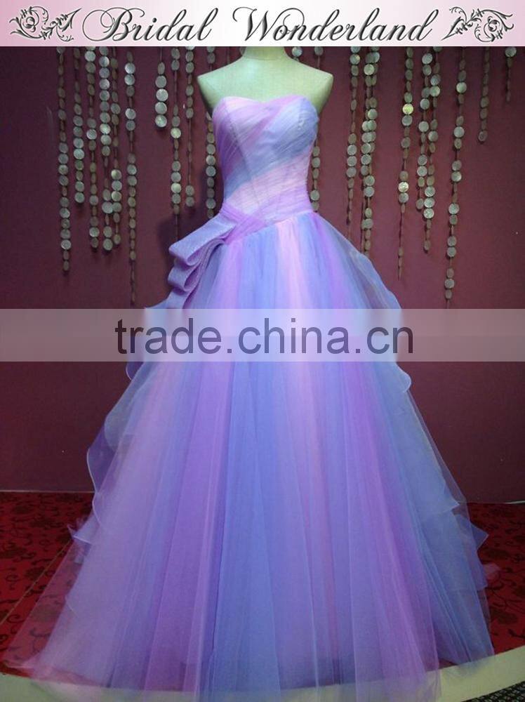 2014 brazilian lilac evening dress for fat women