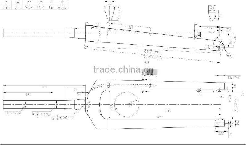 carbon fork mtb 27.5er plus, dengfubike forks, mountain bike fork china,3.0 tyre carbon fork