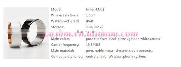 2016 New design multifunction NFC smart ring for smart phone