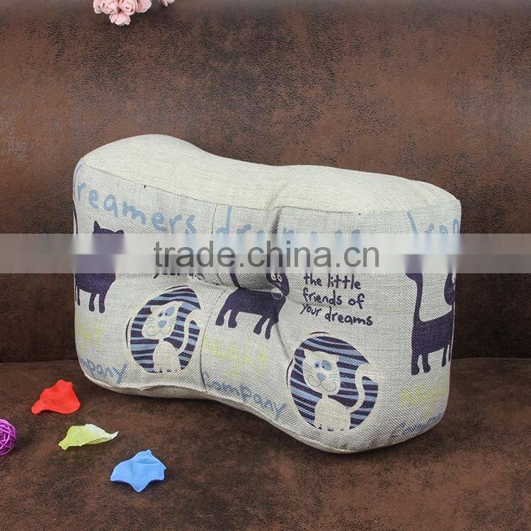 2015 new office pillow Cartoon cat waist cushion cover thicken Cotton and linen waist cushion