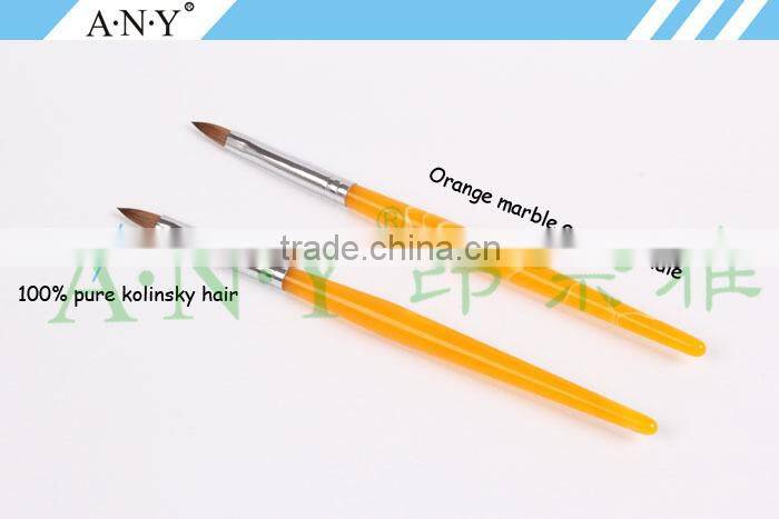 ANY Nail Art Beauty Care Acrylic Nails Design Oval Kolinsky Nail Brush